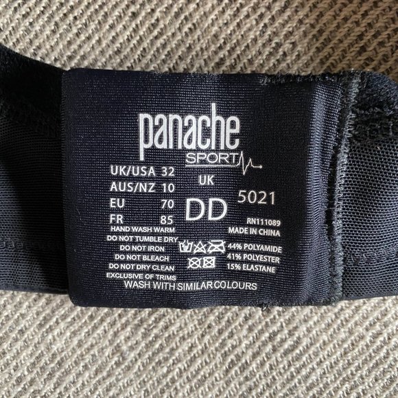Panache Black Sports Bra - Picture 8 of 8